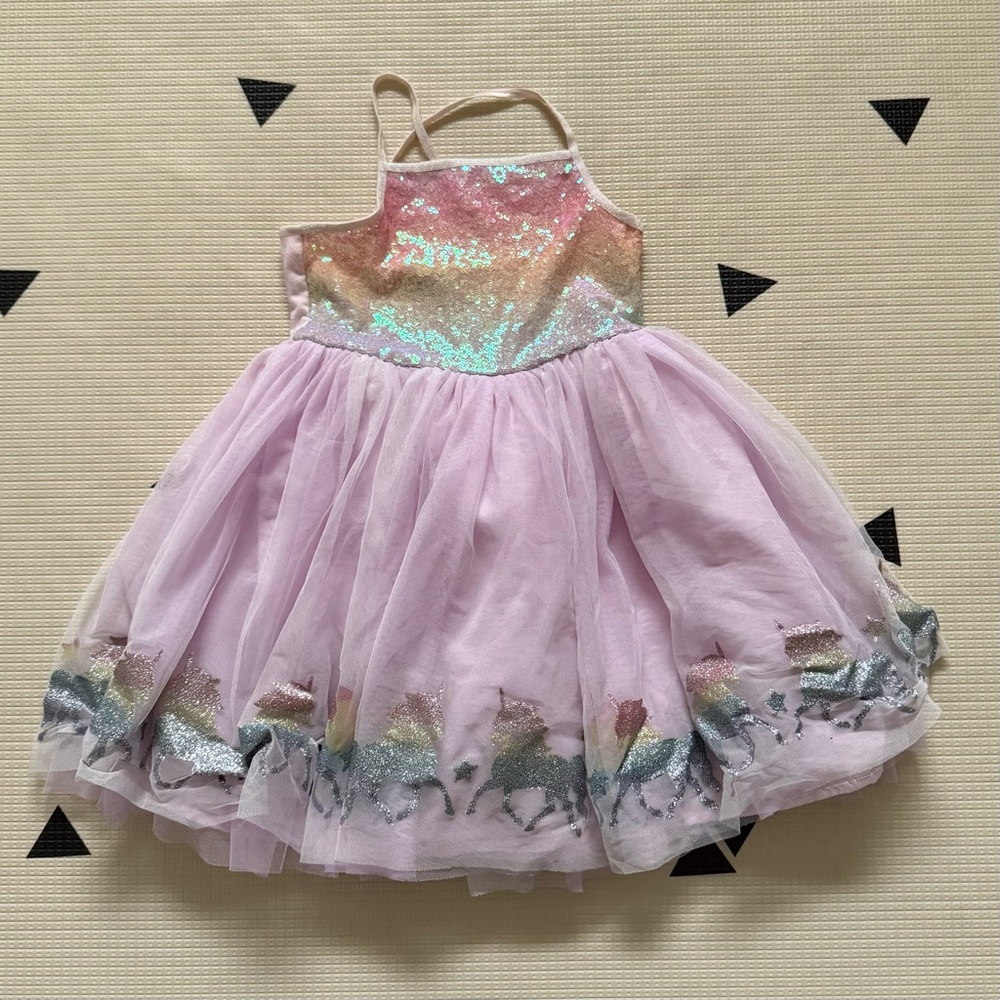 6X Zunie Girl’s Rainbow Unicorn Dress Tutu
